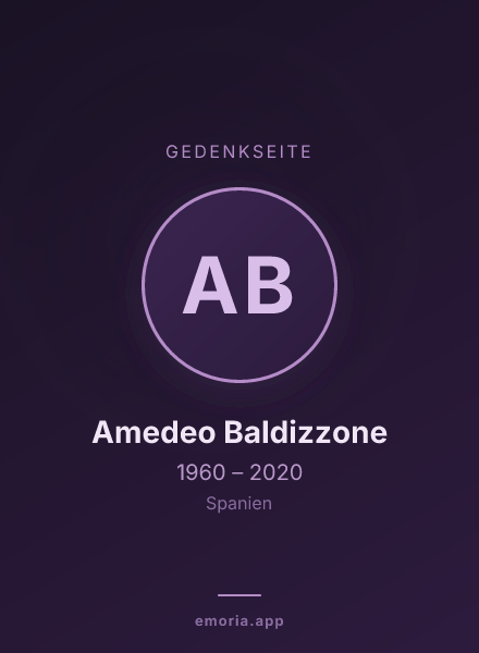 Gedenkportrait von Amedeo Baldizzone