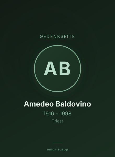 Gedenkportrait von Amedeo Baldovino