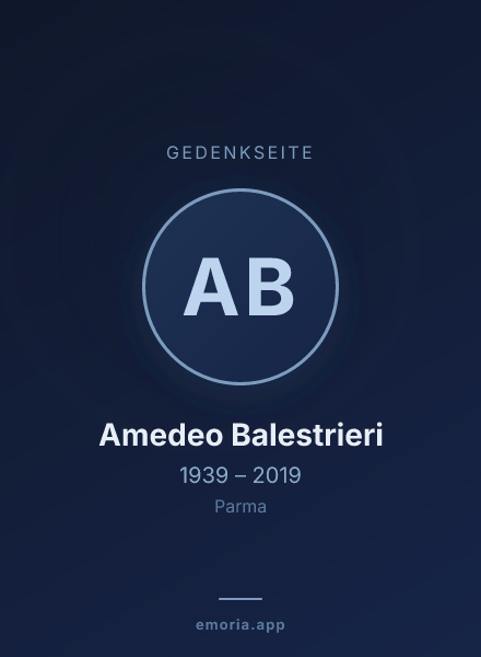Gedenkportrait von Amedeo Balestrieri