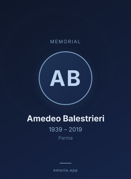 Memorial portrait of Amedeo Balestrieri