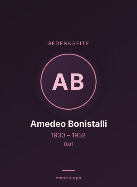 Gedenkportrait von Amedeo Bonistalli