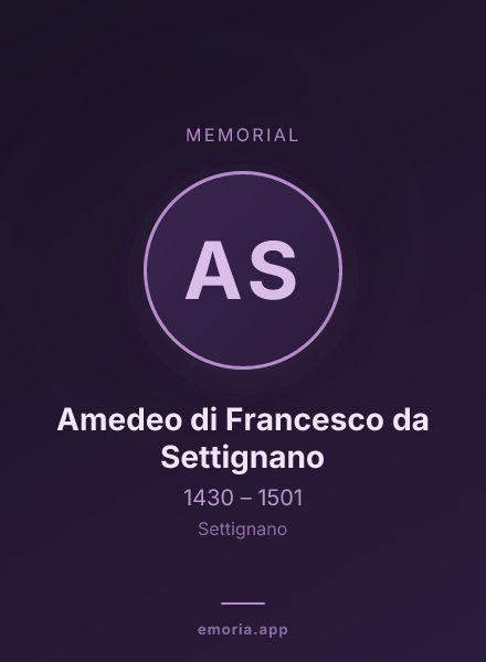 Memorial portrait of Amedeo di Francesco da Settignano