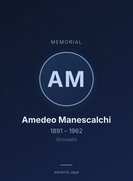 Memorial portrait of Amedeo Manescalchi