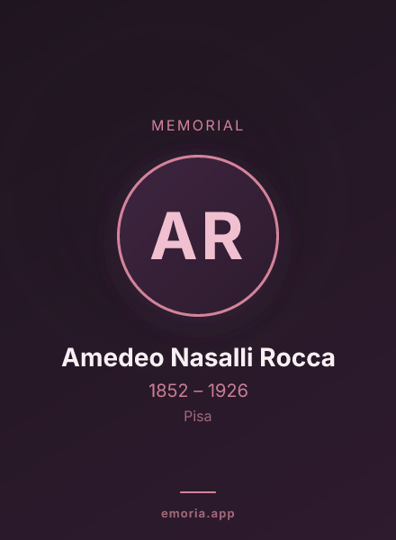 Memorial portrait of Amedeo Nasalli Rocca