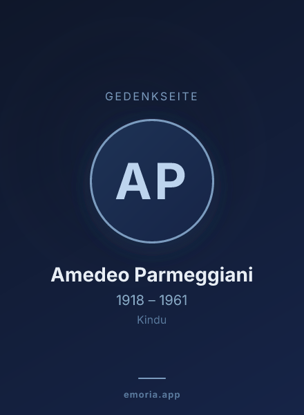 Gedenkportrait von Amedeo Parmeggiani
