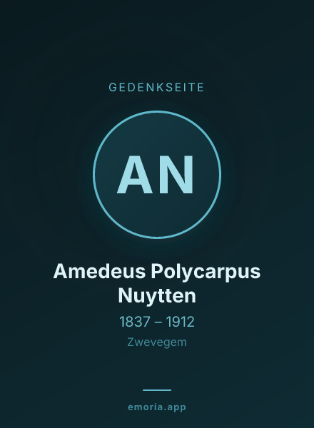 Gedenkportrait von Amedeus Polycarpus Nuytten