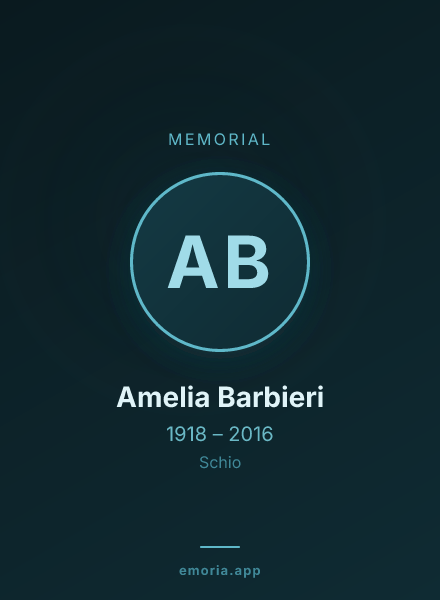 Memorial portrait of Amelia Barbieri