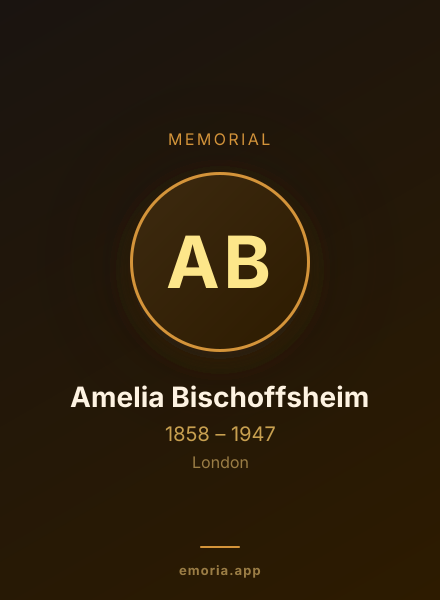 Memorial portrait of Amelia Bischoffsheim