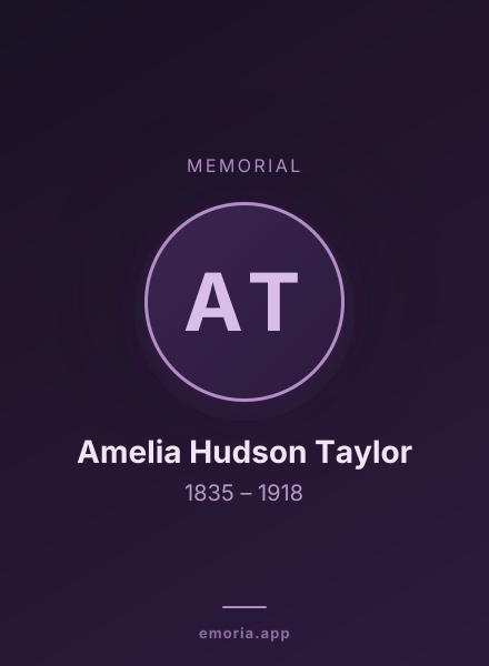 Memorial portrait of Amelia Hudson Taylor