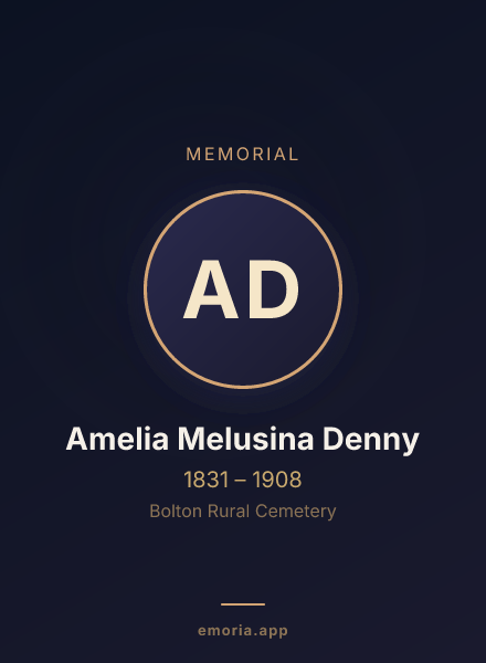 Memorial portrait of Amelia Melusina Denny