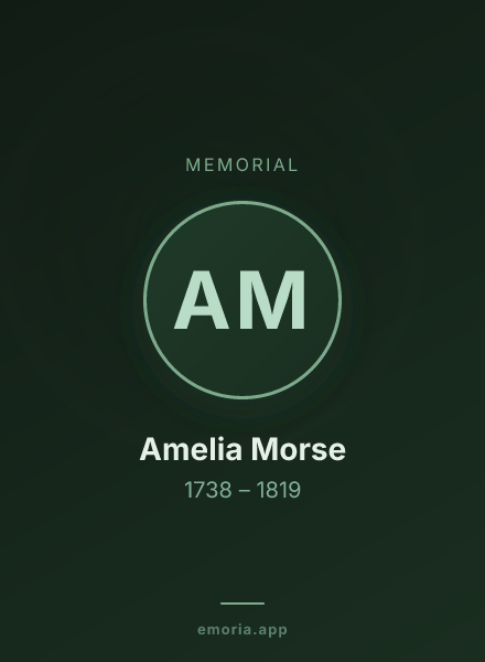 Memorial portrait of Amelia Morse