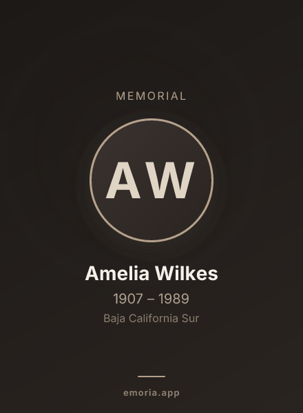 Memorial portrait of Amelia Wilkes