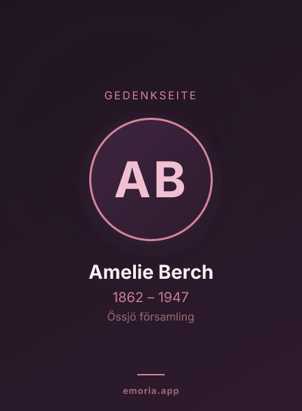 Gedenkportrait von Amelie Berch