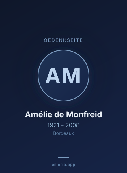 Gedenkportrait von Amélie de Monfreid