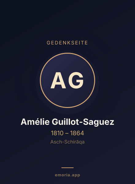 Gedenkportrait von Amélie Guillot-Saguez