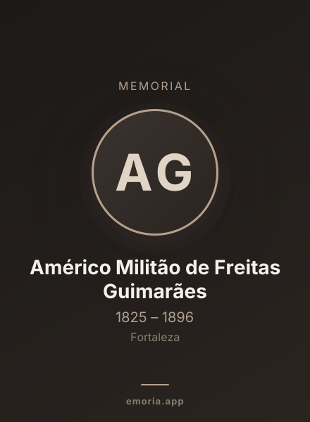 Memorial portrait of Américo Militão de Freitas Guimarães