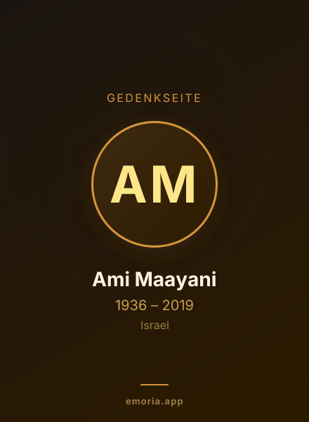 Gedenkportrait von Ami Maayani