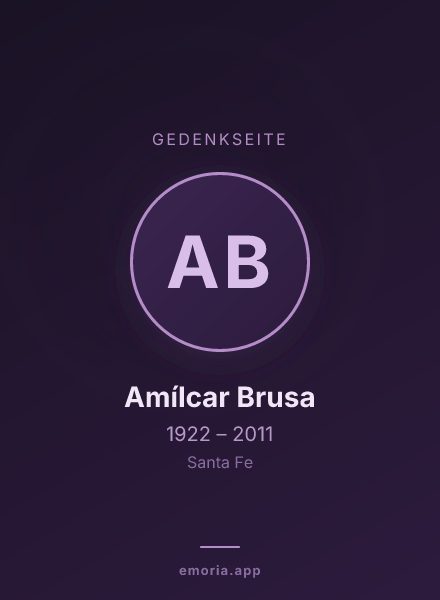 Gedenkportrait von Amílcar Brusa