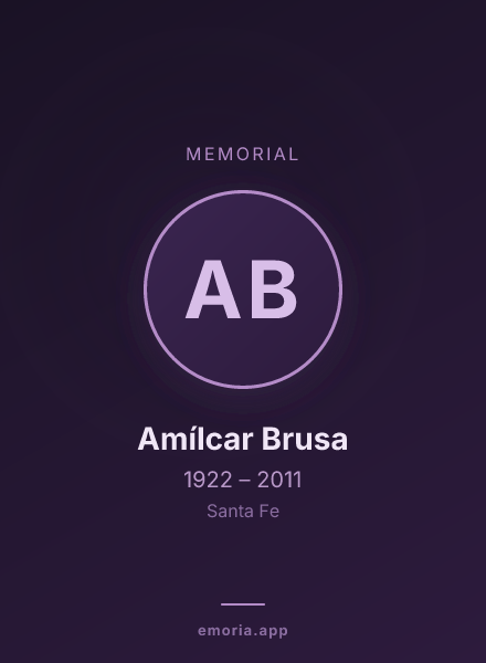 Memorial portrait of Amílcar Brusa
