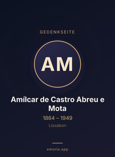 Gedenkportrait von Amílcar de Castro Abreu e Mota