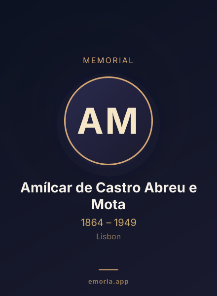 Memorial portrait of Amílcar de Castro Abreu e Mota