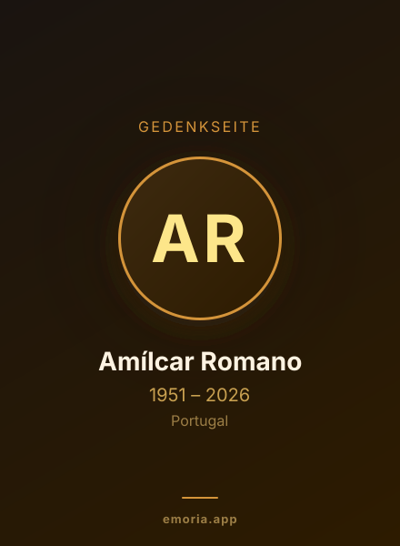 Gedenkportrait von Amílcar Romano