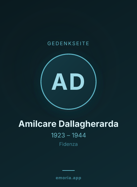 Gedenkportrait von Amilcare Dallagherarda