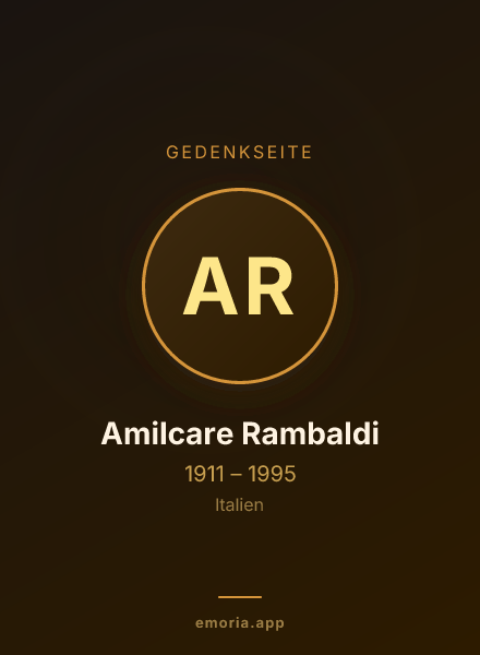 Gedenkportrait von Amilcare Rambaldi