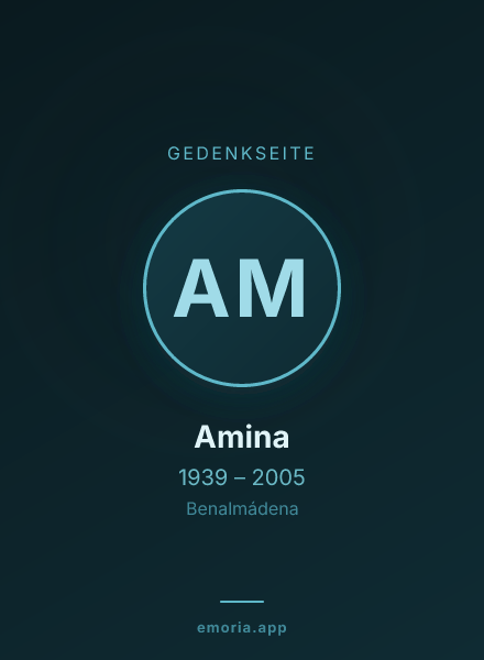 Gedenkportrait von Amina