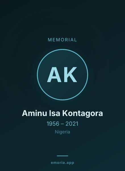 Memorial portrait of Aminu Isa Kontagora