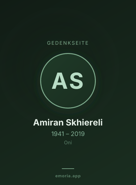 Gedenkportrait von Amiran Skhiereli