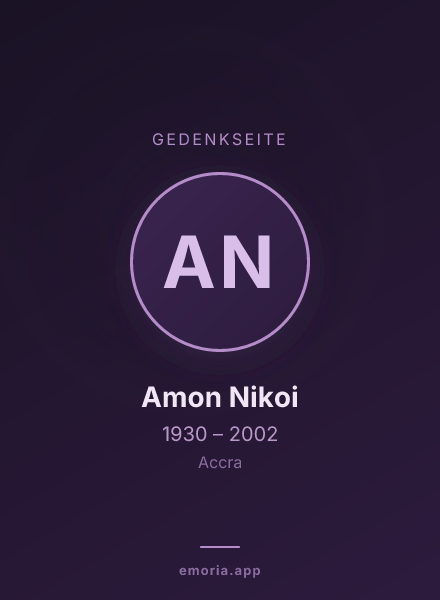 Gedenkportrait von Amon Nikoi