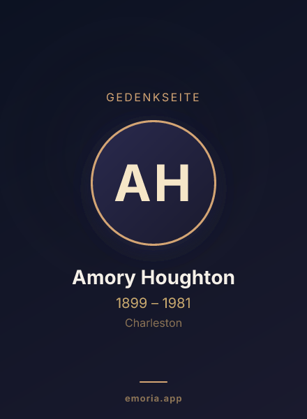 Gedenkportrait von Amory Houghton