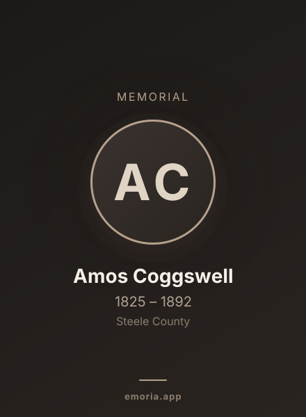 Memorial portrait of Amos Coggswell