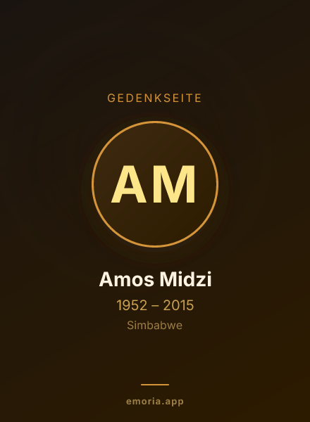 Gedenkportrait von Amos Midzi