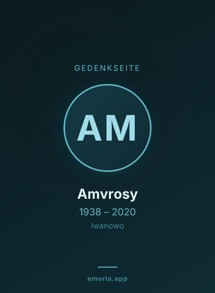 Gedenkportrait von Amvrosy