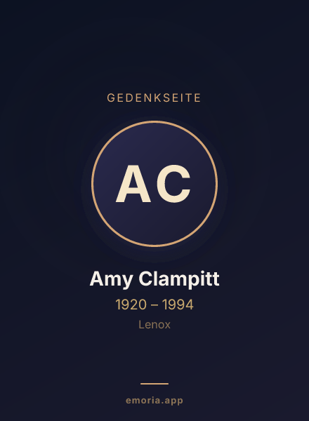 Gedenkportrait von Amy Clampitt