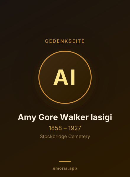 Gedenkportrait von Amy Gore Walker Iasigi