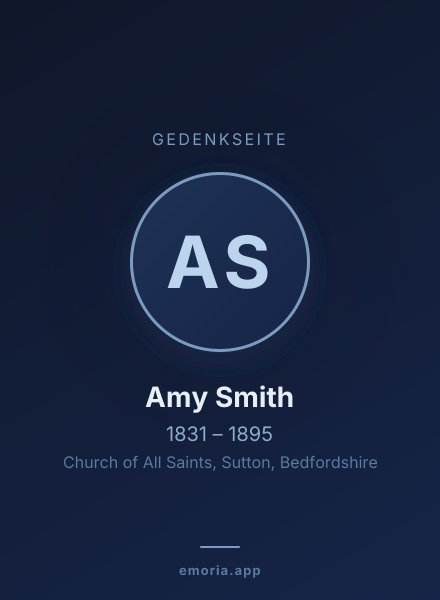 Gedenkportrait von Amy Smith