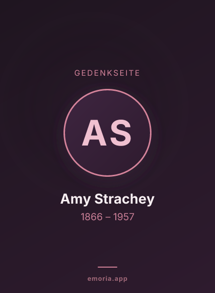 Gedenkportrait von Amy Strachey