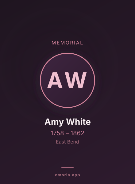 Memorial portrait of Amy White