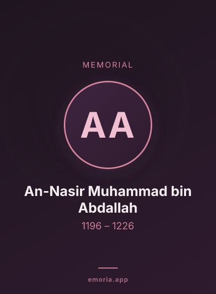 Memorial portrait of An-Nasir Muhammad bin Abdallah