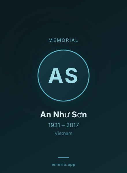 Memorial portrait of An Như Sơn
