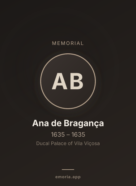 Memorial portrait of Ana de Bragança