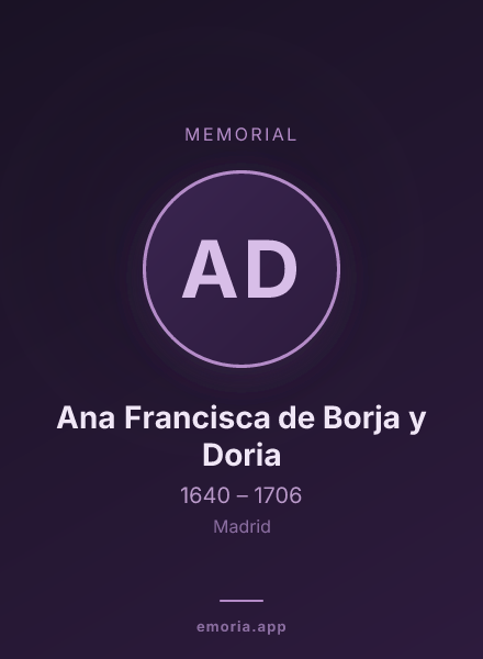 Memorial portrait of Ana Francisca de Borja y Doria