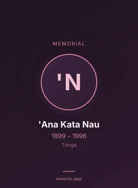 Memorial portrait of 'Ana Kata Nau