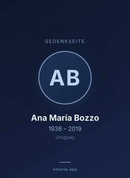 Gedenkportrait von Ana María Bozzo