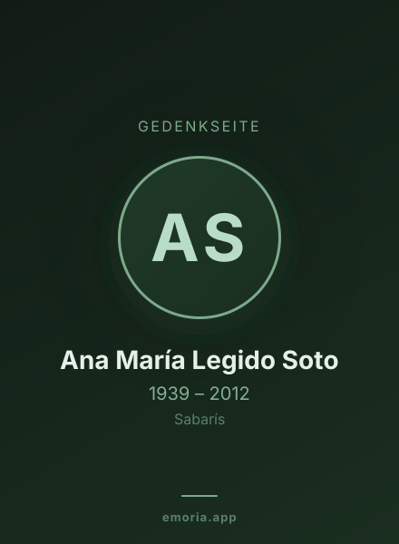 Gedenkportrait von Ana María Legido Soto