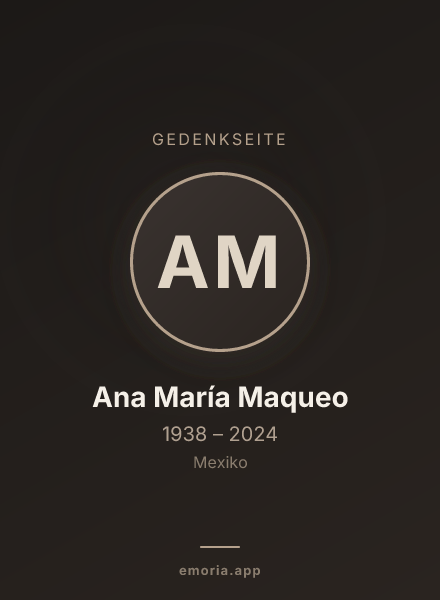 Gedenkportrait von Ana María Maqueo