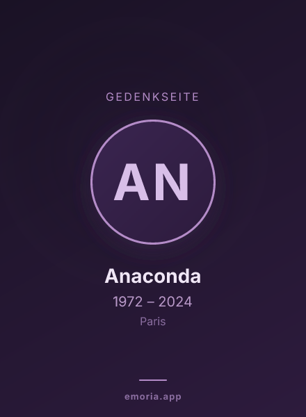 Gedenkportrait von Anaconda